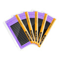 NAGARAKU 5 Trays Eyelash Extensions Individual Lashes 0.07mm D curl 11/12/13/14/15mm in 1 pack Classic Soft Natural Professional Faux Mink 16 rows