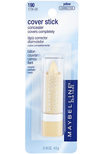 Maybelline Cover Stick Concealer, Yellow Corrector, 0.16 oz (2-Pack)