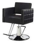 Buy-Rite Icon Salon Styling Chair Black Quilted Hydraulic