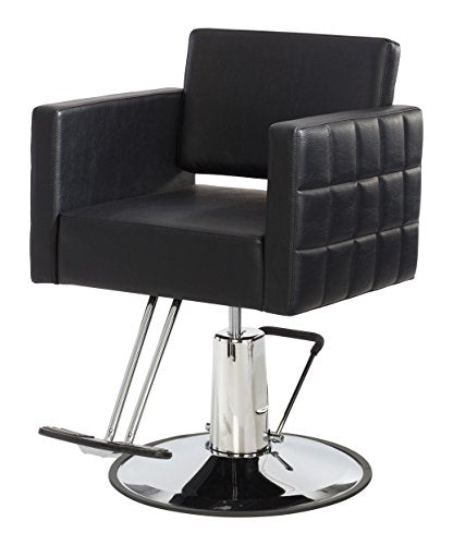Buy-Rite Icon Salon Styling Chair Black Quilted Hydraulic
