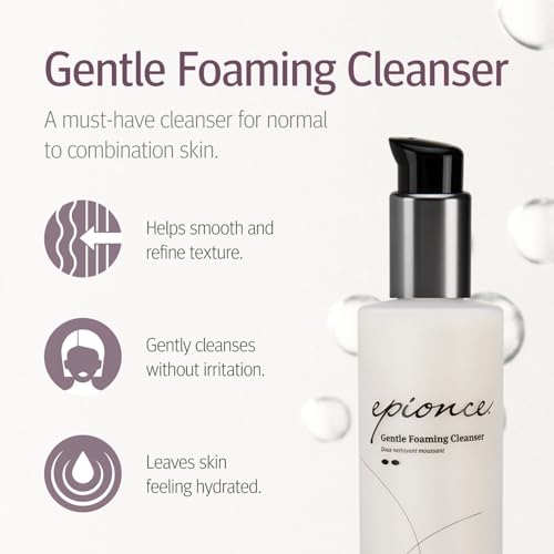 Epionce Gentle Foaming Cleanser - Face Wash & Makeup Remover for Normal to Combination Skin, Hydrating Facial Cleanser, Dermatologist Skincare