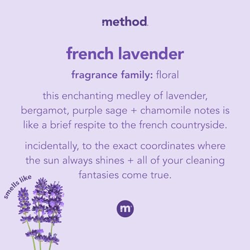 Method Gel Hand Wash, French Lavender, Biodegradable Formula, 12 fl oz (Pack of 6)