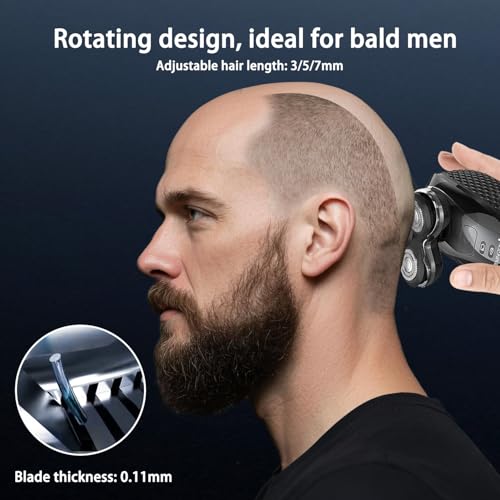 Replacement Blades Compatible with Remington Balder Pro Head Shaver Model XR7000, 5 Dual Track Heads for Remington Shaver, Precision Electric Shaving for Bald Men,1 Pack