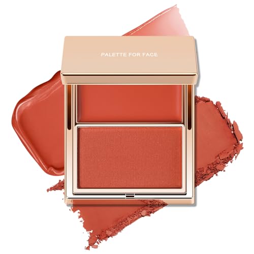 KYDA 2-in-1 Cream & Powder Blush Palette - Waterproof
