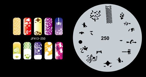 BUYTER Manicure Stencils Tools DIY Design Airbrushing 20 Pieces Reusable Nail Paint Template Sheet