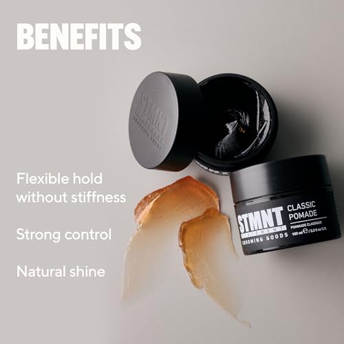 STMNT Classic Pomade 3.38 oz - Strong Hold, Natural Shine