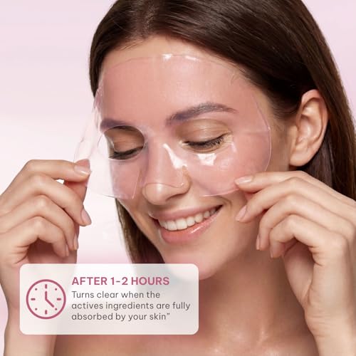 Salmon PDRN Bio-Collagen Face Mask - Korean Hydrating Gel Mask (4 Pack)