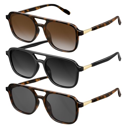 Retro Polarized Aviator Sunglasses for Men & Women - UV Protection