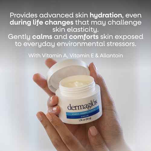 Dermaglos 2-pack Moisturizing Cream | Vitamin A (Retinoids), Vitamin E & Allantoin | Moisturizer for Wrinkles, Stretch Mark Prevention, Tattoo Aftercare, Scar cream, Anti-Aging | 1,76 oz