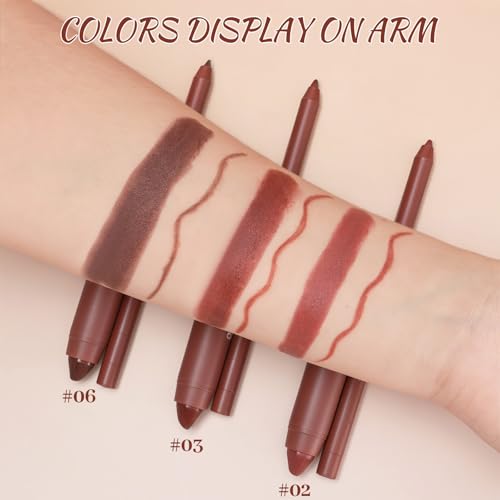 DAGEDA 3-Piece Matte Lip Liner & Lipstick Set, Waterproof