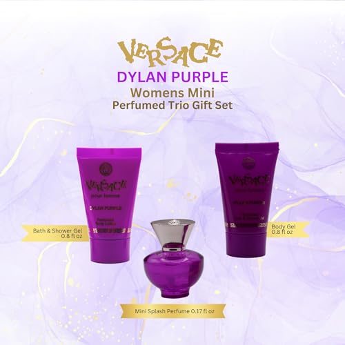 Versace Dylan Purple for Women 3-Piece Fragrance Set: EDP, Lotion & Gel