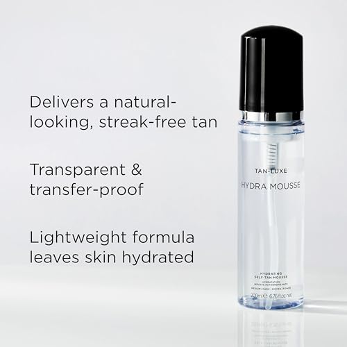TAN-LUXE Hydra-Mousse - Hydrating Self-Tan Mousse, 200ml - Cruelty & Toxin Free