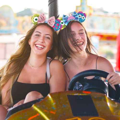 MADO Mike James mouse ears headband for women adults kids,Park mini ears headbands for women kids girls (monster-a)
