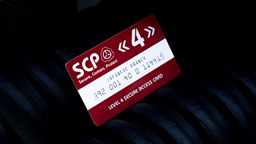 SCP Foundation Level 4 Access Card Wallet - Red RFID Protected