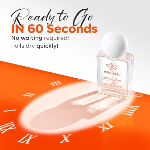 Modelones 3-in-One Nail Polish - Base & Top Coat, 15ml