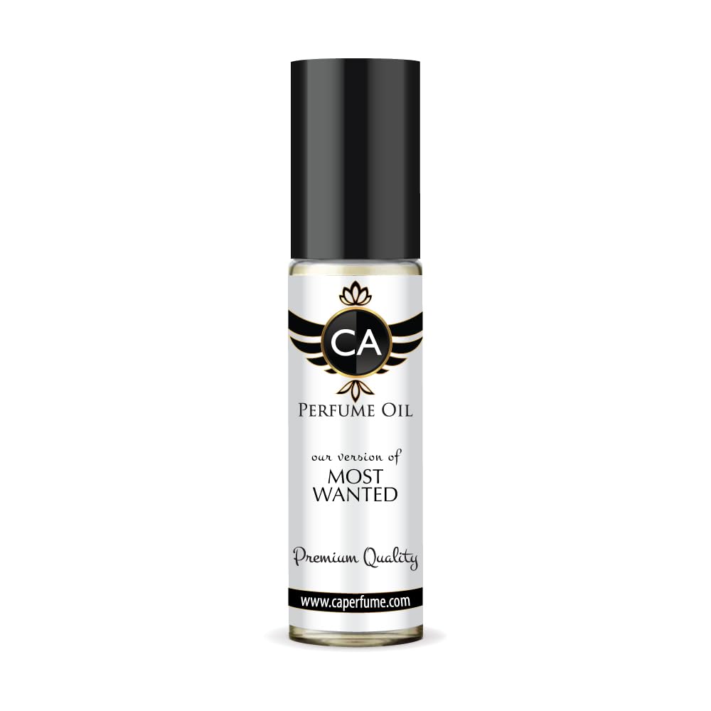 CA Perfume Impression of Most Wanted For Women & Men Replica Fragrance Body Oil Dupes Alcohol-Free Essential Aromatherapy Sample Travel Size Concentrated Long Lasting Attar Roll-On 0.3 Fl Oz/10ml