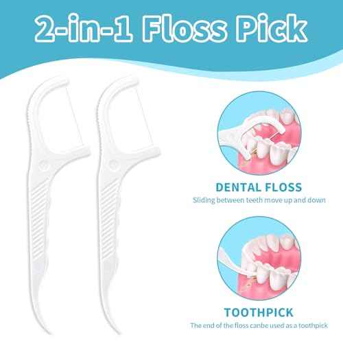 600 Count Dental Floss Picks ? Non-Slip Grip Handle,Non-Breakable Tooth Picks Flossers ? Equipped with 12 Portable Boxes,Family Bundle