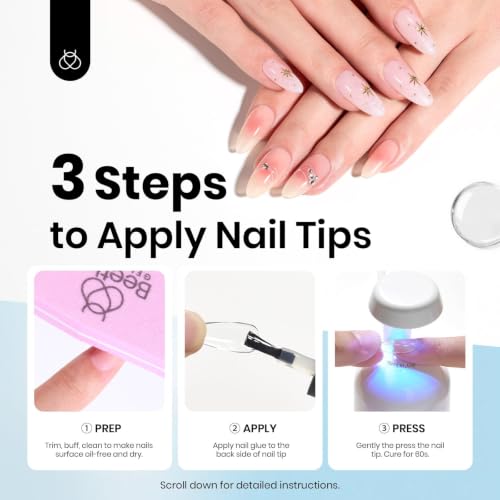 Beetles Gel Polish 9-in-1 Nail Glue Kit - 28 Days Long Lasting