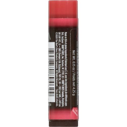 Burts Bees 100% Natural Tinted Lip Balm, Hibiscus with Shea Butter & Botanical Waxes 1 Tube (Pack of 2)