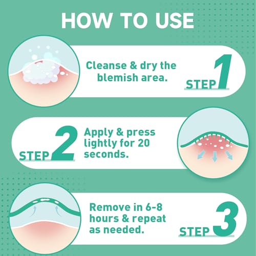 72-Count Microdart Acne Patches, Hydrocolloid Pimple Patches with Salicylic Acid & Madecossoside, Microdart Zit Patches for Deep Blemishes & Early Stage Acne (Patented)