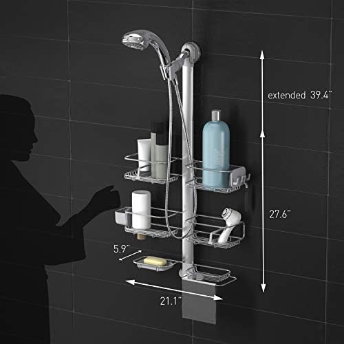 simplehuman X-Large Hanging Shower Caddy for Handheld Showerheads