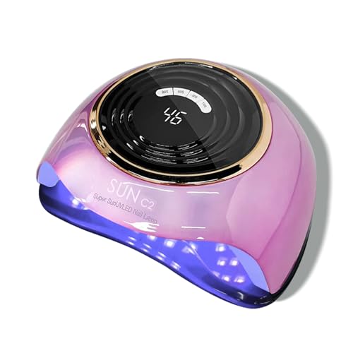MIRAGE LAYON Pink UV LED Nail Lamp 288W Professional Gel Dryer with 63 Beads