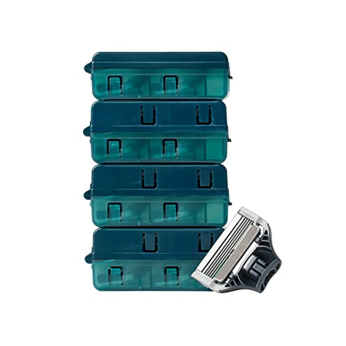 Harry's Razors for Men Bundle - 14 Count Razor Blades Refills, 5 Razor Blades, Shave Gel, Travel Cover (Ocean Blue)