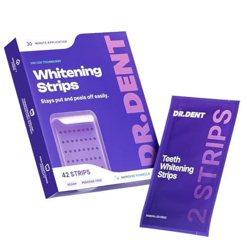 DrDent Purple Teeth Whitening Strips 21 Treatments