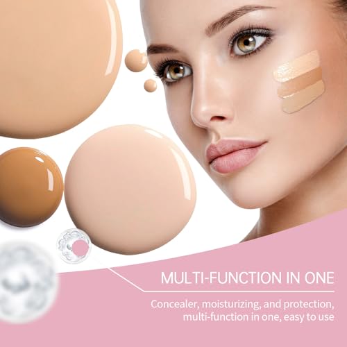 Under Eye Brightener Concealer, Dark Circle Concealer & Brightener, Moisturizing & Waterproof (Natural colour)