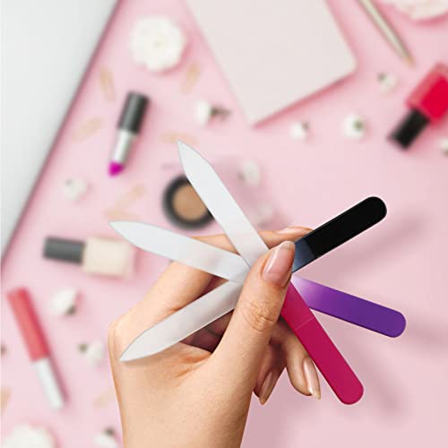 3 Pack Glass Nail Files with Case – Gentle Nail Care Set