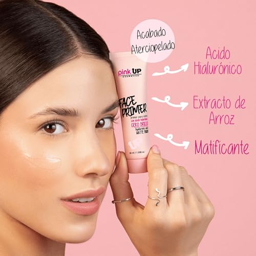 PINK UP Face Primer |Prepares skin for makeup | Matte finish with porcelain effect | Extends the duration of makeup | Minimizes enlarged pores | Mod PKF500