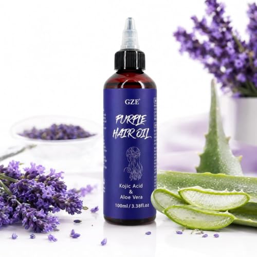 GZE Purple Toning Hair Oil for Blonde - Brass Neutralizer, 100ml