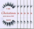 Christina 805 Human Hair Eyelashes | 6 Pack Strip Lashes