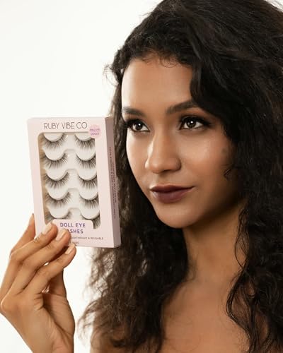Faux Mink Wispy Lashes - 5 Pairs Reusable Eyelashes