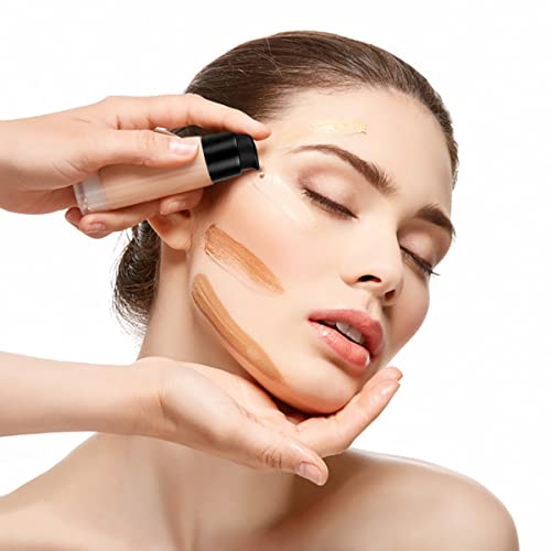 4 Pcs Replacement Foundation Pump Compatible with Maybelline Fit Me Liquid Foundation, Plastic Cosmetic Liquid Foundation Make-Up Pump Replacement Tool(with Spoon, Dropper, Funnel)