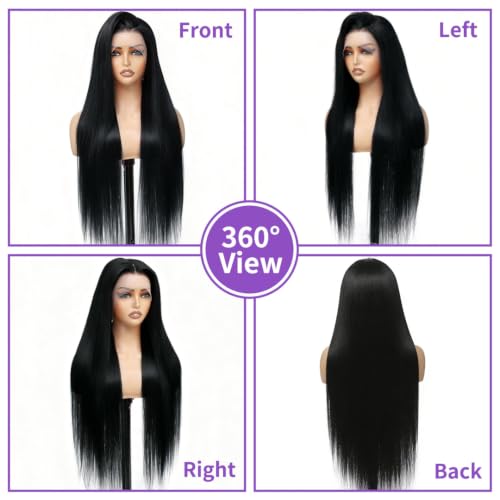 30-Inch 13x6 HD Lace Front Wig - 200 Density Straight Human Hair