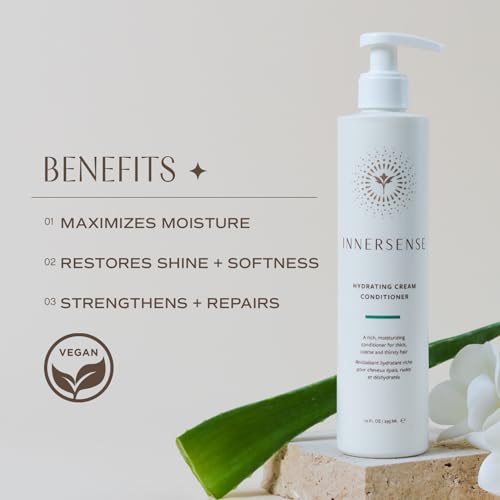 INNERSENSE Organic Hydrating Cream Conditioner for Thick Hair - 10oz