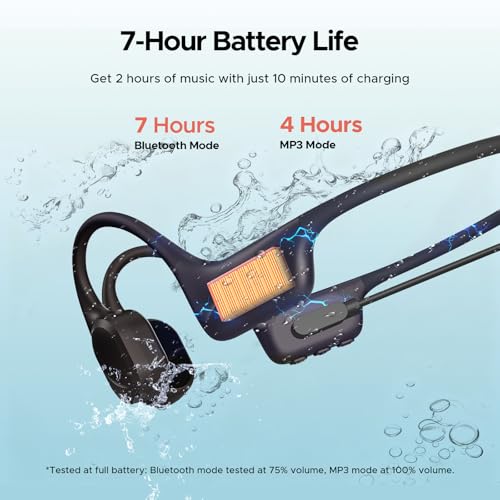 DOOGEE Bone Conduction Headphones - IP68 Waterproof for Swimming