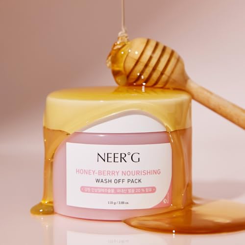 NEER¡ÆG Honey Berry Nourishing Wash Off Pack 3.88oz (110g) Smoothens Rough Skin, Moisturize with Nutrients