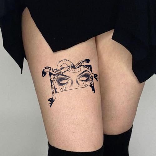 Semi Permanent Tattoo, Last 7-15 Days Temporary Tattoos for Hands, Premium Fake Tattoo Stickers, Water-Resistant and Non-reflective, Realistic Look
