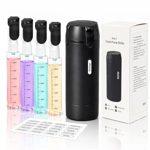 4-in-1 Travel Dispenser Bottles, 30ML Leak-Proof Set (4 Pack)