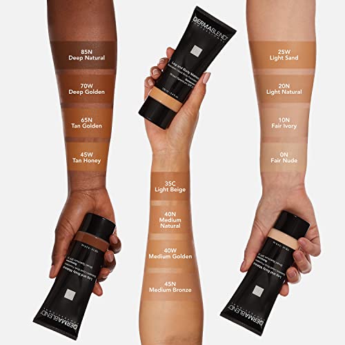 Dermablend Body Makeup Foundation SPF 25, 20N, 3.4 Fl Oz - Skin-Friendly, Vegan