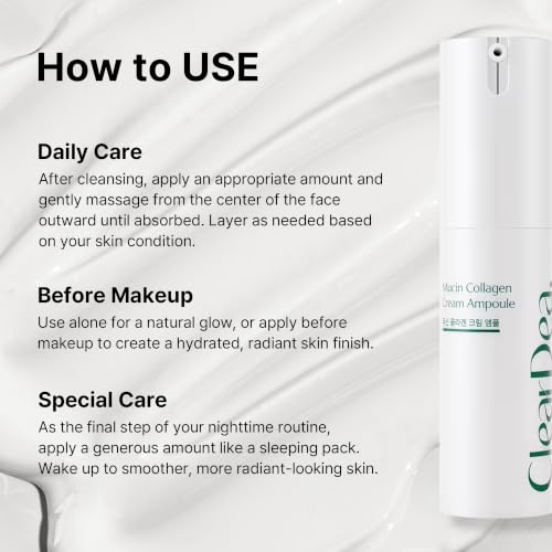 ClearDea Collagen & Mucin Face Moisturizer Pack of 5 - Deep Hydrating Anti-Aging Serum