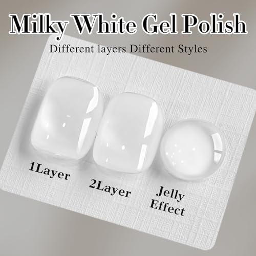 Double Rhythm Milky White Gel Nail Polish 15ml
