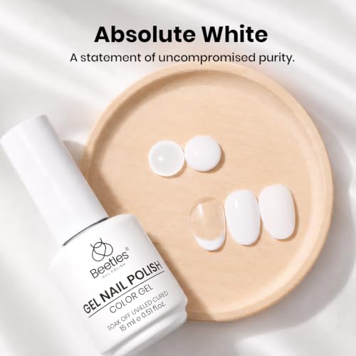 Beetles White Gel Polish 15ml - Creme White (A) French White - 219