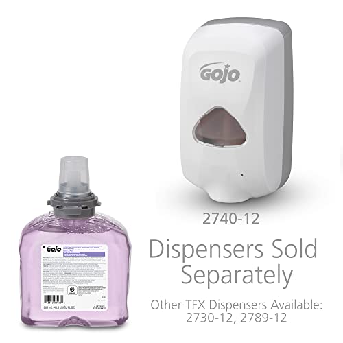 GOJO Premium Foam Handwash with Skin Conditioners, Cranberry Scent, EcoLogo Certified, 1200 mL Foam Hand Soap Refill TFX Touch-Free Dispenser (Pack of 2) ? 5361-02