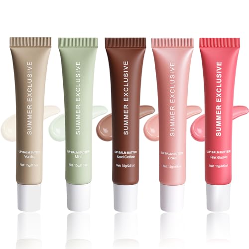 Summer Tinted Lip Balm Butter Set - 5 Pack, 0.5 Oz