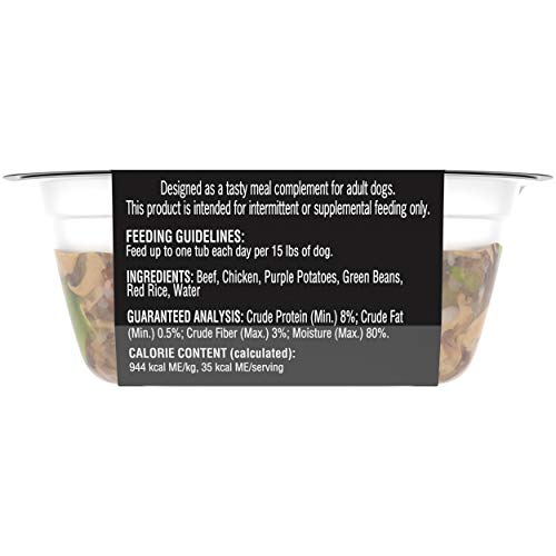 Cesar Wet Dog Food Simply Crafted Adult Wet Dog Food Cuisine Complement, Chicken, 1.3 Oz. Tub