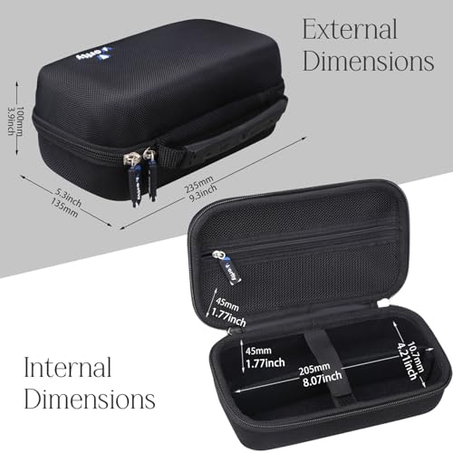 Hard Travel Case for Novah/Jack & Rose/Ufree Hair Clippers and Trimmers Set, Beard Trimmer Grooming Storage Holder for Hair Trimmers Set (Case Only) (Black)