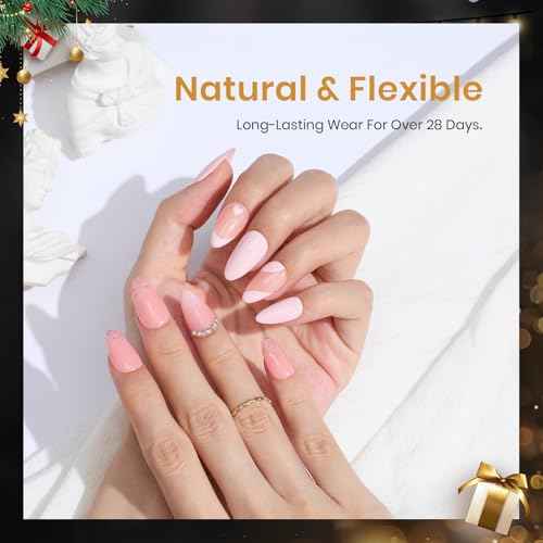 Beetles Gel Nail Kit Amond Shape - 504Pcs Beetles Gel Nail Kit Easy Nail Extension Set Etch X Nail Tips Short Almond Half Matte 9 in 1 Nail Glue Uv Led Gift for Women & Girls